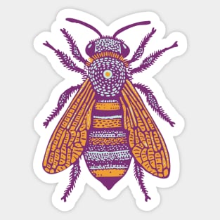 Psychedelic Tribal Fly Sticker